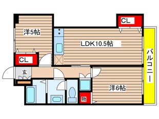 メープルコートの物件間取画像